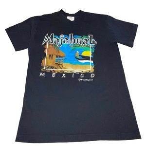 90’s Vtg Princess Cruise Line Majahaul Quintana Roo Mexico Single Stitch Tee Lrg
